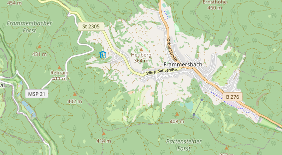 Rollstuhlgerechte Unterkunft auf Karte