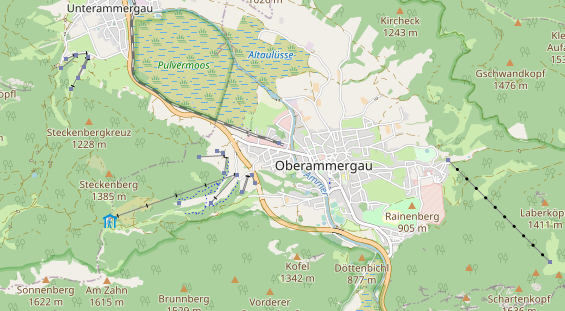 Rollstuhlgerechte Unterkunft auf Karte