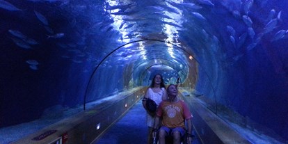 Rollstuhlgerechte Unterkunft - Barrierefreiheit-Merkmale: Für Gäste mit Sehbehinderung oder blinde Menschen - Benissa - Wassertunnel, mit dem Rollstuhl durch - Residencial Thomas A1-A4