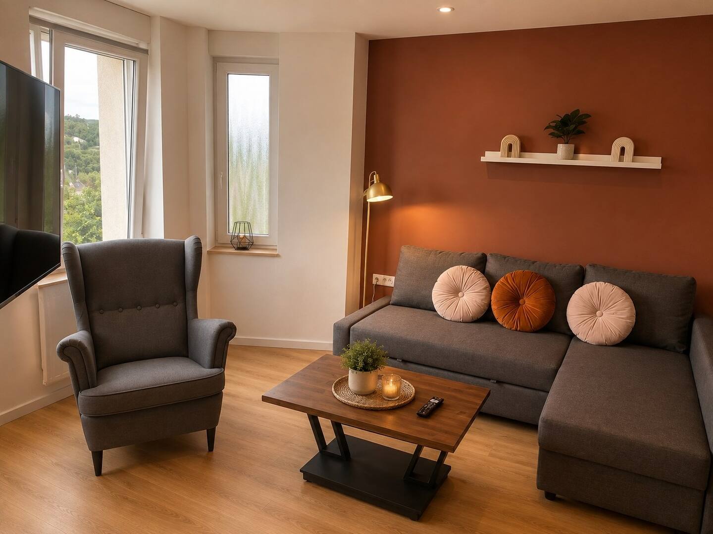 Rollstuhl-Urlaub - Horizons du Bas – Rollstuhlgerechte Ferienwohnung (80 m², ebenerdig)