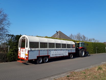 Rollstuhlgerechte Unterkunft - mit Hund - Planwagen auf  Landgoed de Biestheuvel - Landgoed de Biestheuvel
