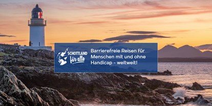 Rollstuhlgerechte Unterkunft - Mögliche Hilfsmittel: Strandrollstuhl - Schottisches Hochland - Barrierefreie Reisen für Menschen mit und ohne Handicap - weltweit - Schottland für Alle