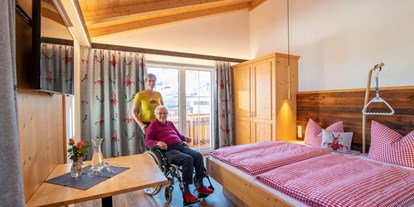 Rollstuhlgerechte Unterkunft - Barrierefreiheit-Merkmale: Für Gäste mit Gehbehinderung oder Rollstuhlfahrer - Pflegehotel Allgäu