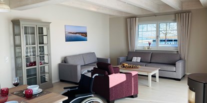 Rollstuhlgerechte Unterkunft - Großzügiger Wohn- und Essbereich - Resort Stettiner Haff
