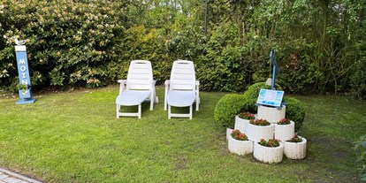 Rollstuhlgerechte Unterkunft - Zertifizierung "Reisen für alle" - Werdum - Garten komplett eingezäunt - Landhaus Sonnens Huus