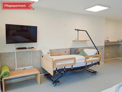 Rollstuhlgerechte Unterkunft - Pflegebett - Glanegg (Grödig) - Pflegebett mit Inkontinenzschutz und Dekubitusmatratze. Sauerstoffgerät und Infusionsständer erhältlich - Chiemsee barrierefrei