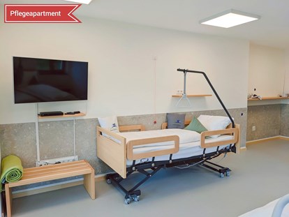 Rollstuhlgerechte Unterkunft - Pflegebett - Irschenberg - Pflegebett mit Inkontinenzschutz und Dekubitusmatratze. Sauerstoffgerät und Infusionsständer erhältlich - Chiemsee barrierefrei