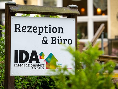Rollstuhlgerechte Unterkunft - Rezeption - IDA Integrationsdorf Arendsee