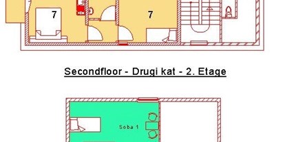 Rollstuhlgerechte Unterkunft - Unterkunftsart: Gästehaus - Rab - 2. + 3. Stock - DeltaS Appartmani - Rollstuhl und Behindertengerechte Apartments Rab - Kroatien