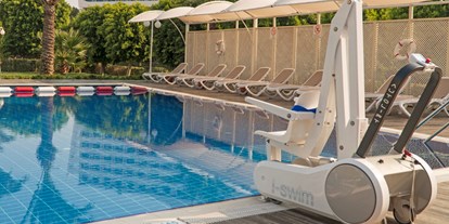 Rollstuhlgerechte Unterkunft - Barrierefreiheit-Merkmale: Für Gäste mit Gehbehinderung oder Rollstuhlfahrer - Türkische Westküste - Poollifter - Miracle Resort