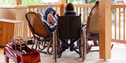 Rollstuhlgerechte Unterkunft - Südtirol - Bozen - Barrierefreiheit wird gross geschrieben im Haus Himmelfahrt und findet sich überall. - Haus Himmelfahrt