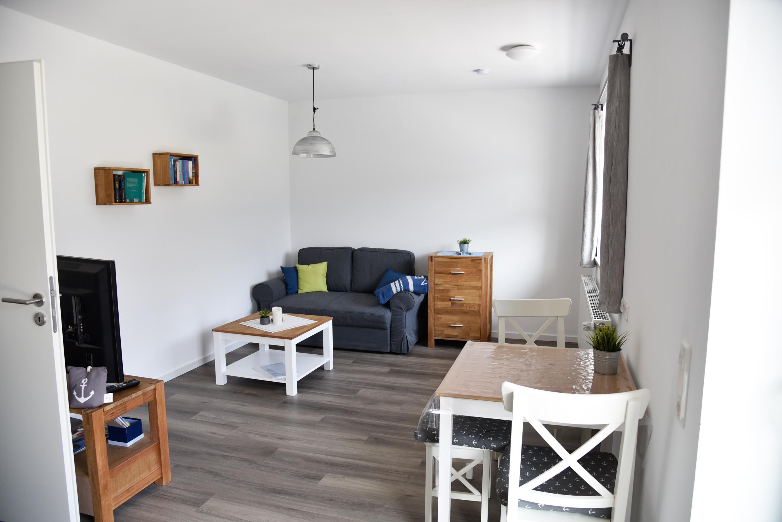 Rollstuhlgerechte Unterkunft - Meer - Wohnbereich - Urlaubsziel Hooksiel - Barrierearm