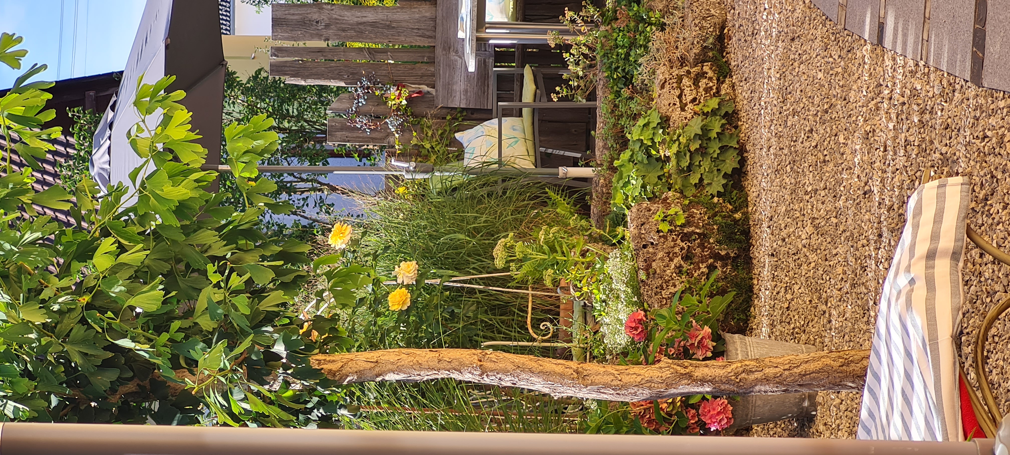 Rollstuhl-Urlaub: Barierefreie Zugang und Terrasse im Garten  - Barrierefreie Ferienwohnung im 115 Jahre altem Jugendstilhaus 