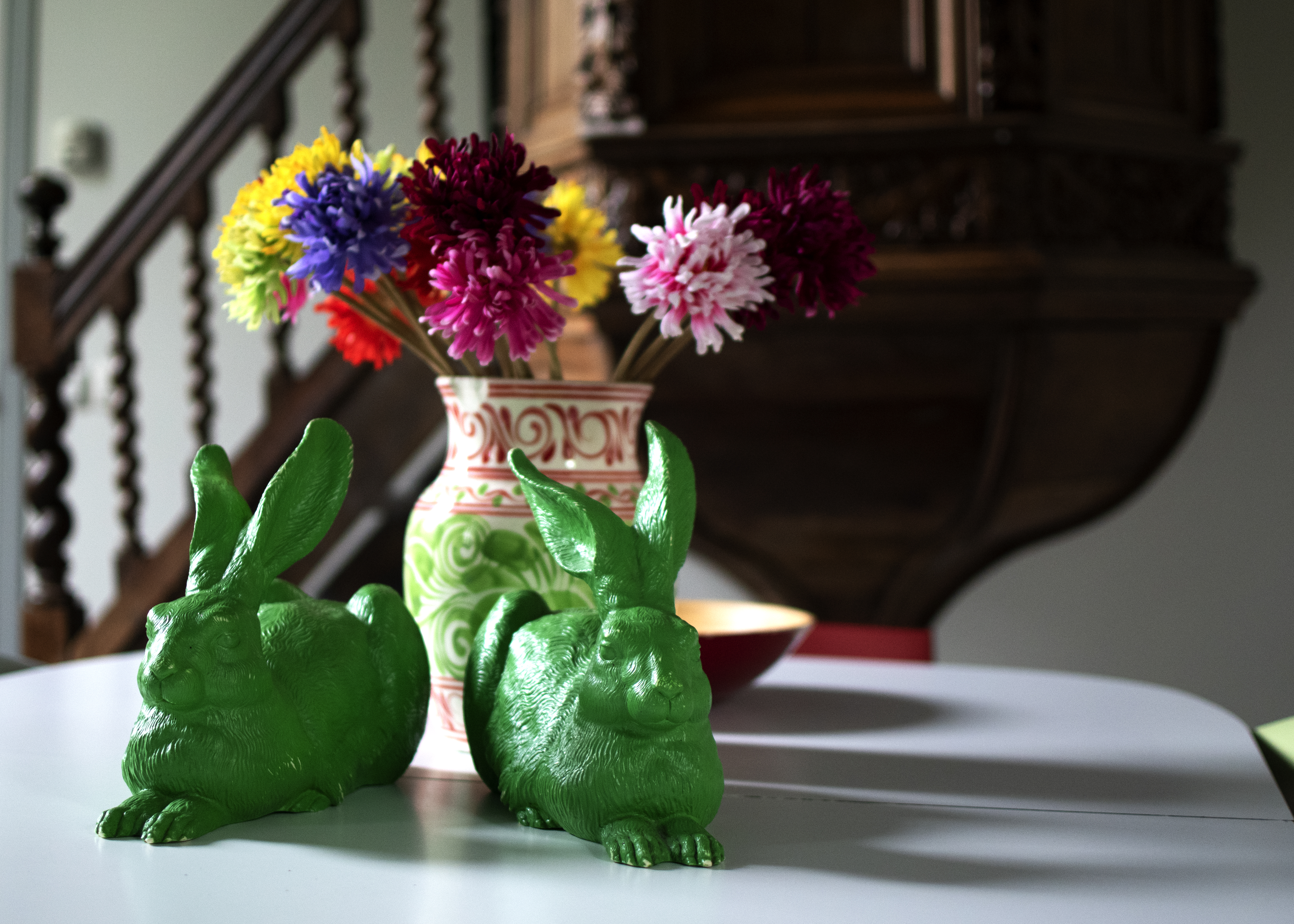 Rollstuhlgerechte Unterkunft - In der Ferienwohnung finden Sie fröhliche, farbenfrohe, moderne Kunst. - ievers yn Fryslân