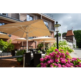 Rollstuhl-Urlaub: Terrasse - Hotel Birke