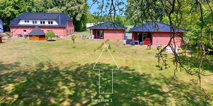 Rollstuhlgerechte Unterkunft - Unterkunftsart: Ferienhaus - Luftbild - Freistehender Bungalow im Poggenhof auf Insel Rügen