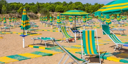 Rollstuhlgerechte Unterkunft - Barrierefreiheit-Merkmale: Für Gäste mit Sehbehinderung oder blinde Menschen - barrierefreier Privatstrand - Feriendorf Bella Italia