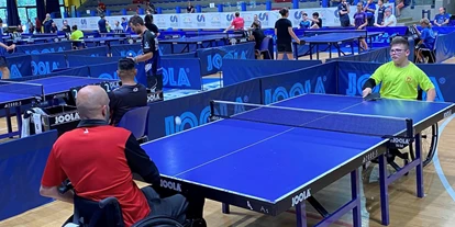 Rollstuhlgerechte Unterkunft - Barrierefreiheit-Merkmale: Für Gäste mit Sehbehinderung oder blinde Menschen - Tischtennis - Feriendorf Bella Italia