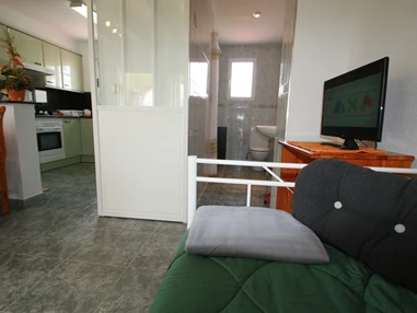 Rollstuhl-Urlaub: Offener Wohnbereich - Residencial Thomas A1-A4