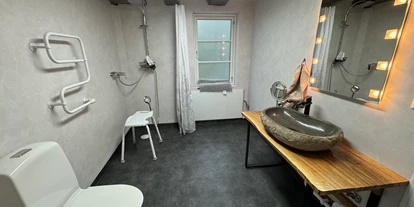 Rollstuhlgerechte Unterkunft - Unterkunftsart: Ferienhaus - Blockhütte in Dalarna Schweden