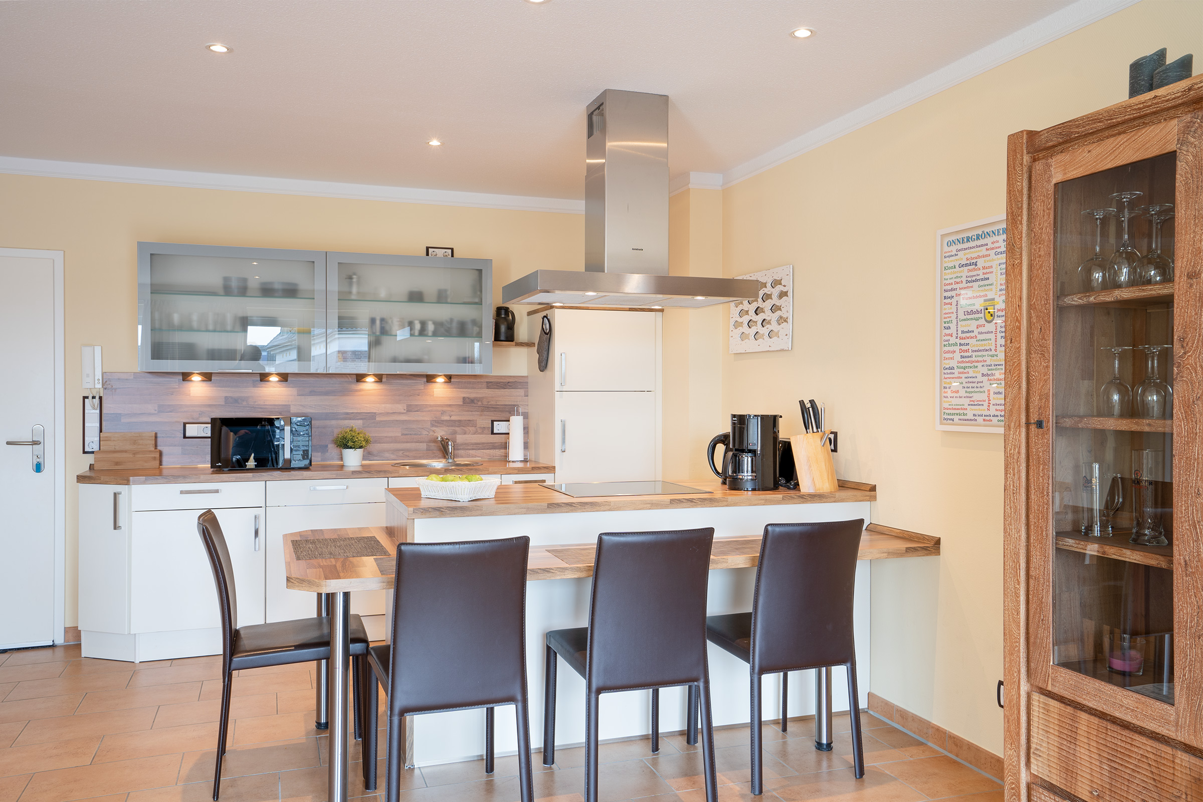 Rollstuhl-Urlaub: Küche - Appartement Sorgenlos in Grömitz