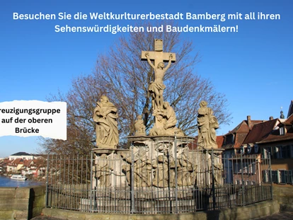 Rollstuhlgerechte Unterkunft - Pflegebett - Kreuzigungsgruppe, Bamberg obere Brücke - Unser Schwalbennest