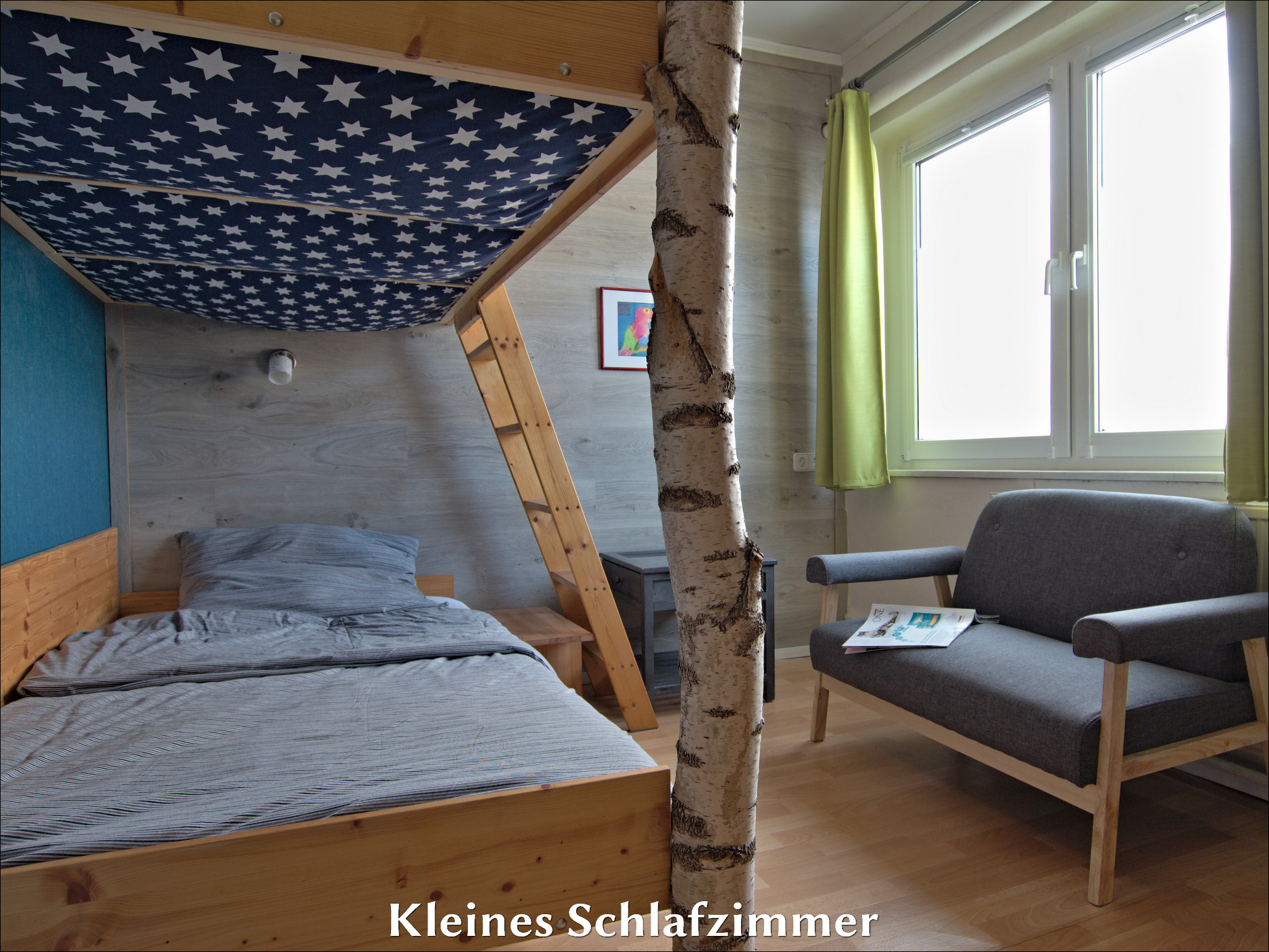 Rollstuhl-Urlaub: kleines Schlafzimmer - Barrierefreie Ferienwohnung Godhans