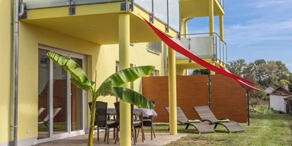 Rollstuhlgerechte Unterkunft - Unterkunftsart: Ferienhaus - Terrasse - Haus Sonnengruss