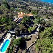 Rollstuhl-Urlaub - Villa Finca Tijarafe mit beheiztem Pool - barrierefreier Eingang