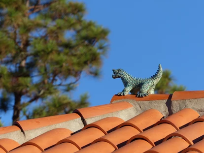 Rollstuhlgerechte Unterkunft - Unterkunftsart: Ferienhaus - Glücksdrachen auf dem Dach - Villa Finca Tijarafe mit beheiztem Pool - barrierefreier Eingang