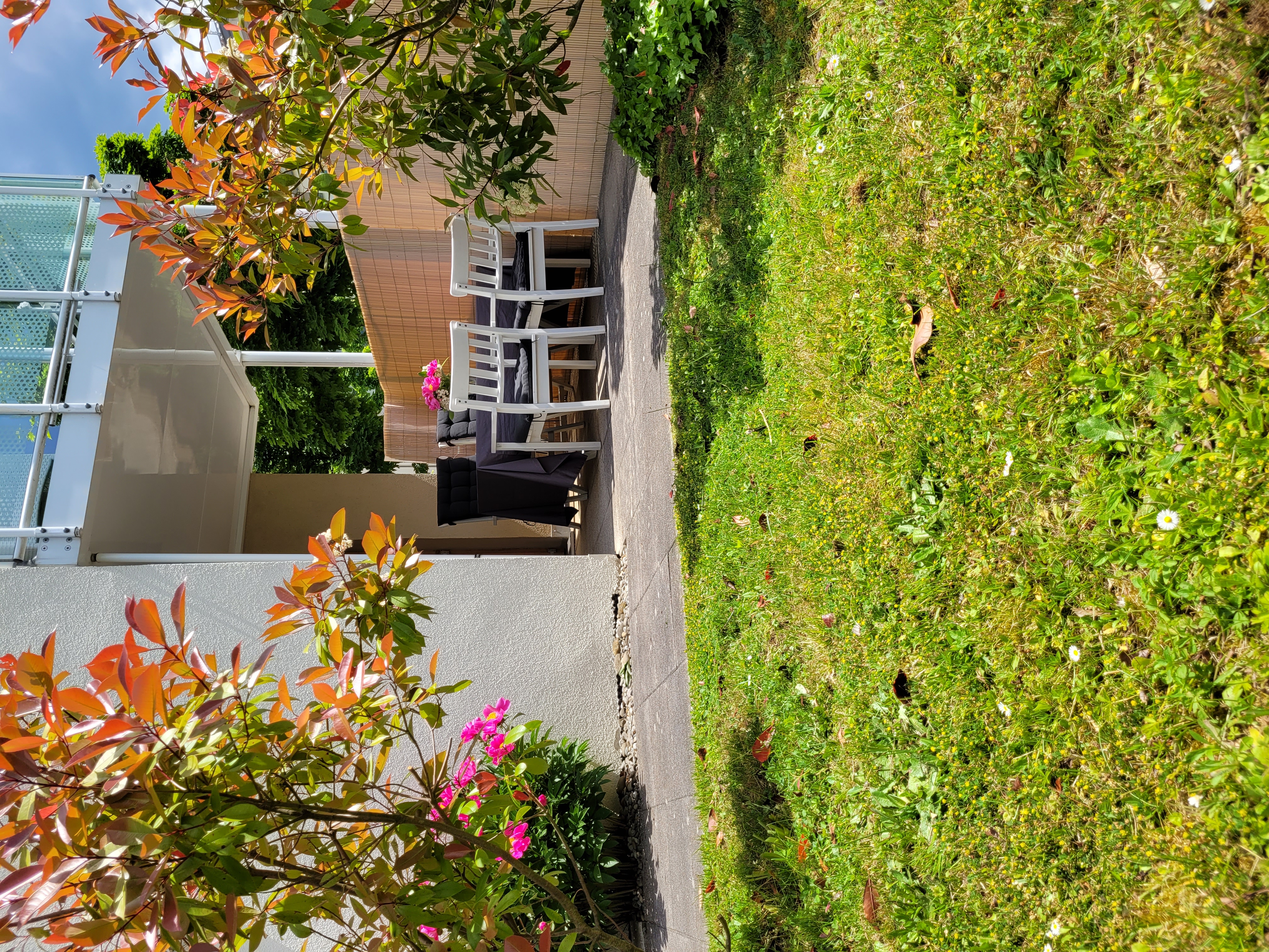 Rollstuhl-Urlaub: Garten - FeWo Seewind barrierefrei Überlingen am Bodensee