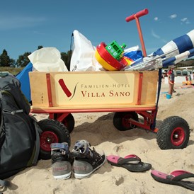 Rollstuhl-Urlaub: Strand in Baabe - Familien- & Gesundheitshotel Villa Sano