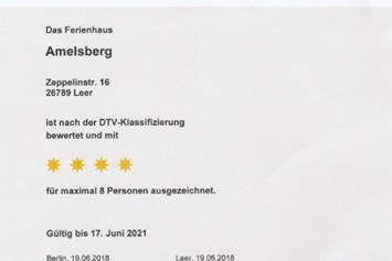 Rollstuhl-Urlaub: DTV Klassifizierung Ferienhaus Amelsberg in Leer - Ferienhaus Amelsberg