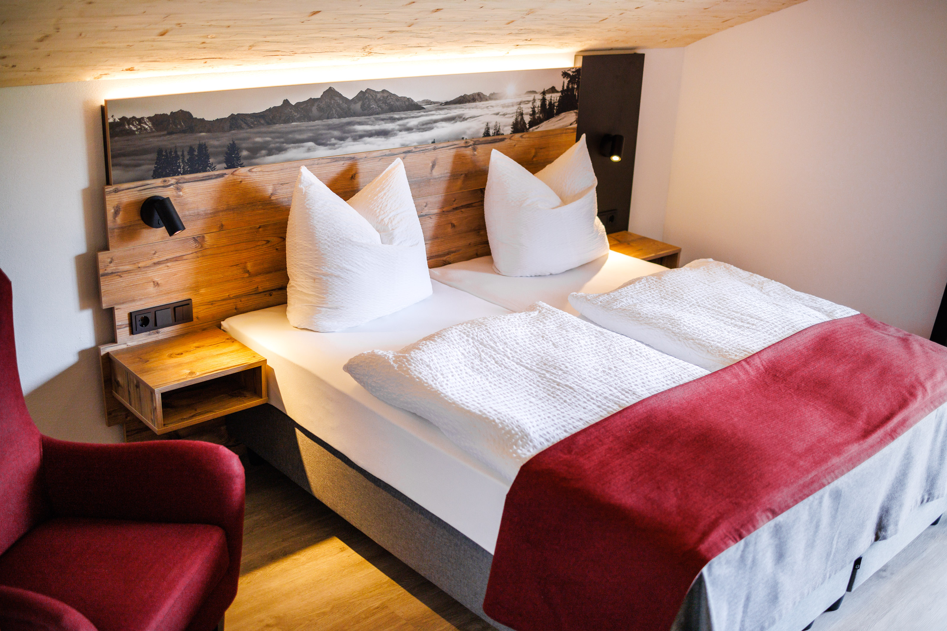 Rollstuhlgerechte Unterkunft - Barrierefreiheit-Merkmale: Für Gäste mit kognitiven Beeinträchtigungen - Deutschland - Schlafzimmer 4 Obergeschoss - Ferienhaus Froschsee