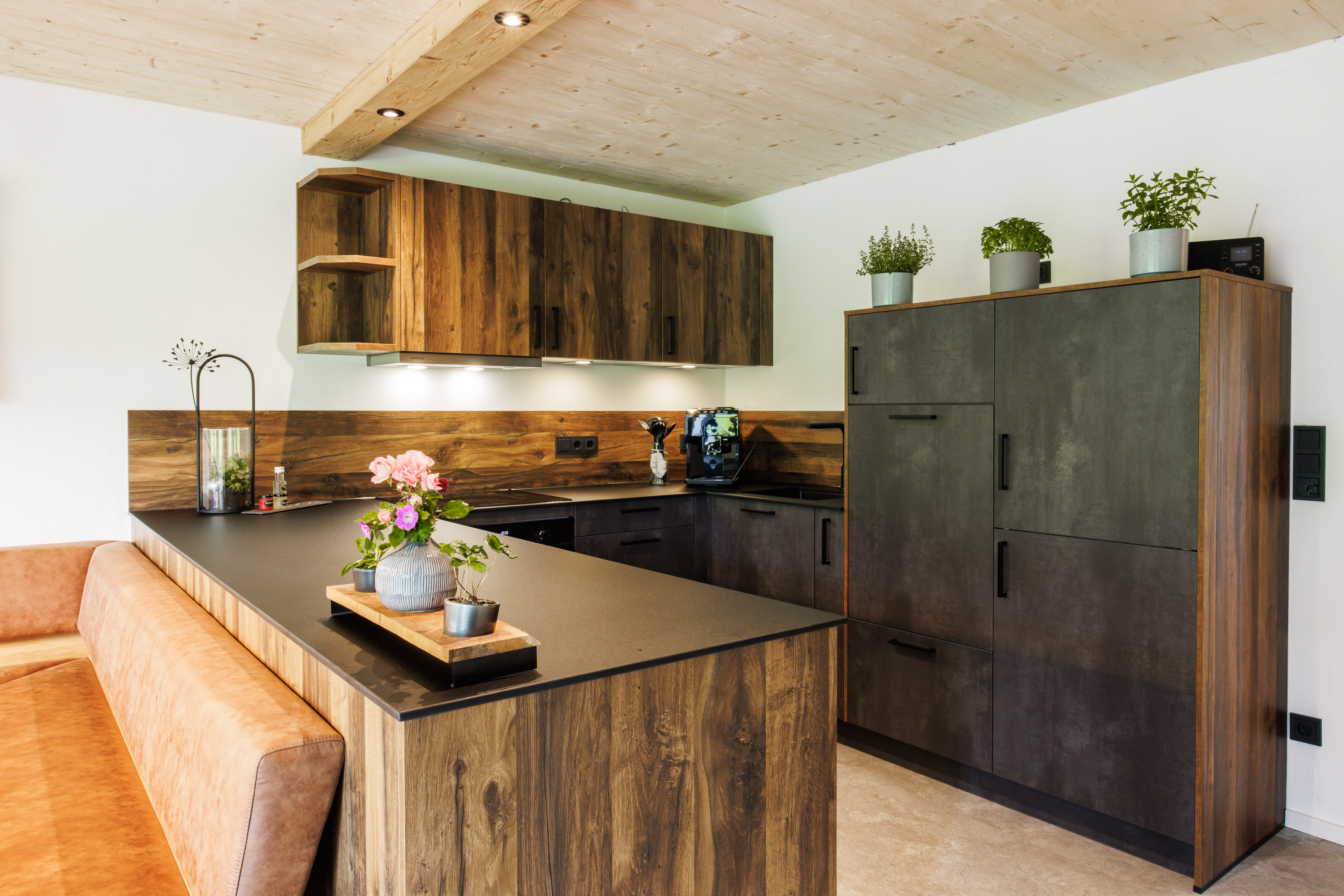 Rollstuhl-Urlaub: Küche - Ferienhaus Froschsee