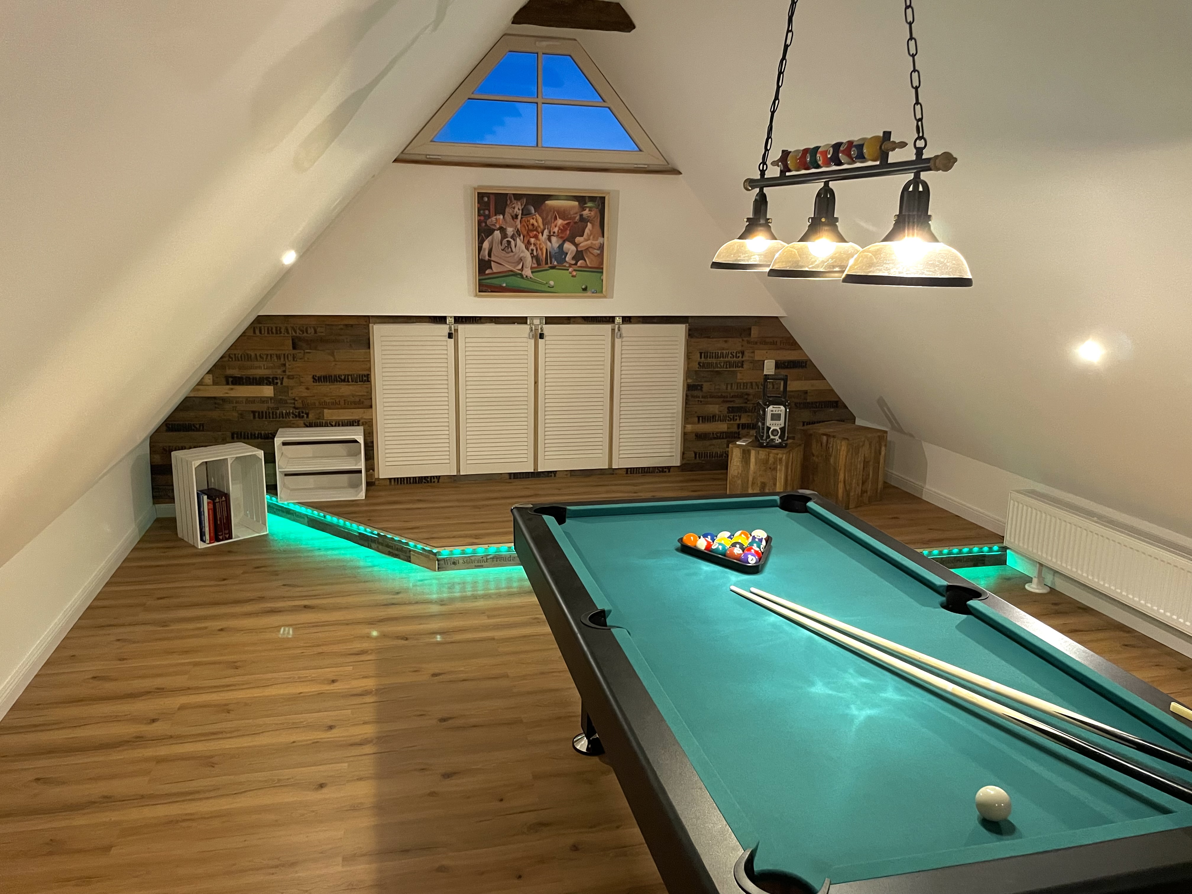 Rollstuhl-Urlaub: Billiardtisch Spitzboden - "Landliebe unter Reet" auf Rügen- barrierefrei 5*