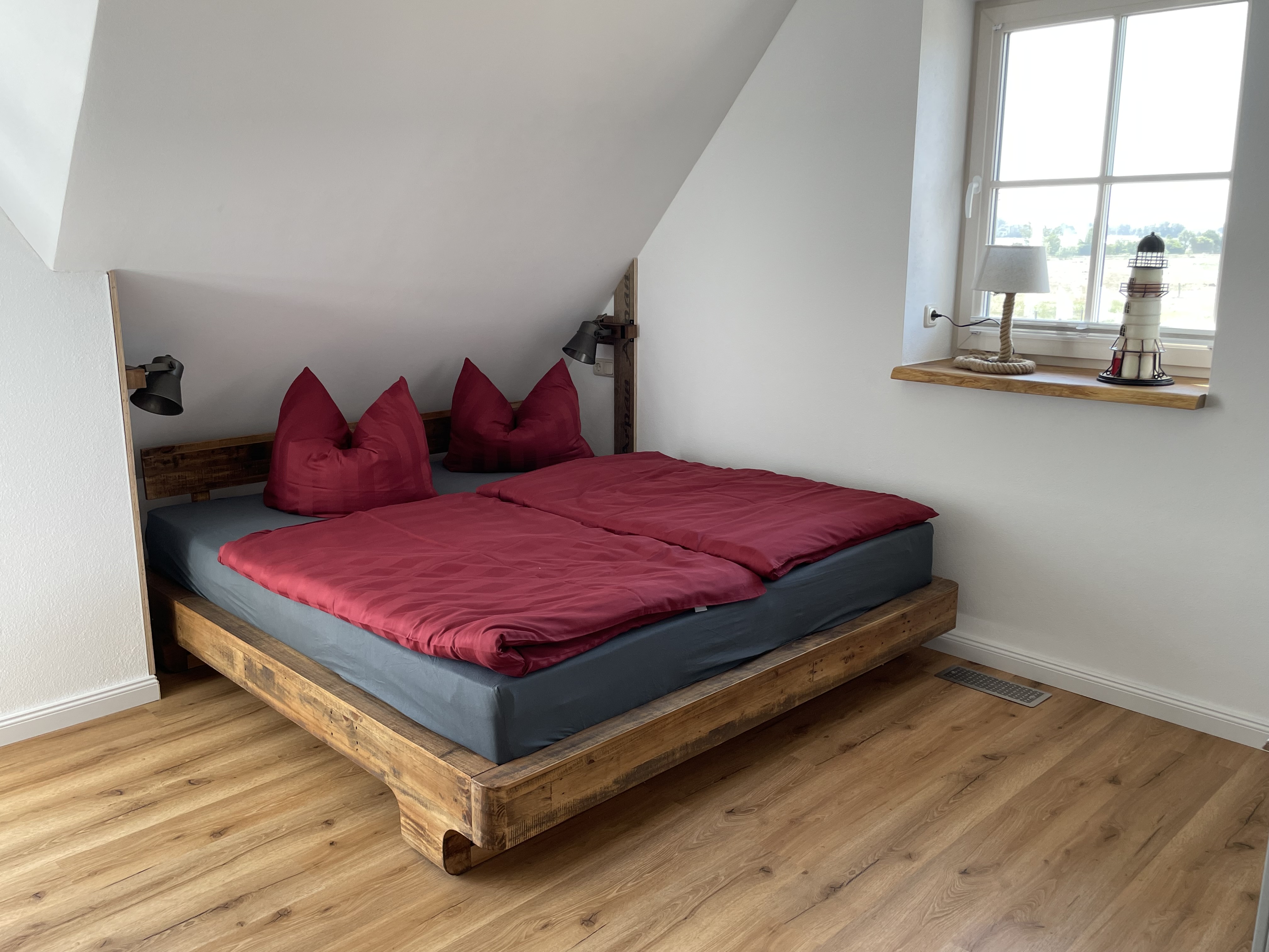 Rollstuhl-Urlaub: 4.tes Schlafzimmer - "Landliebe unter Reet" auf Rügen- barrierefrei 5*für bis zu 8 Personen