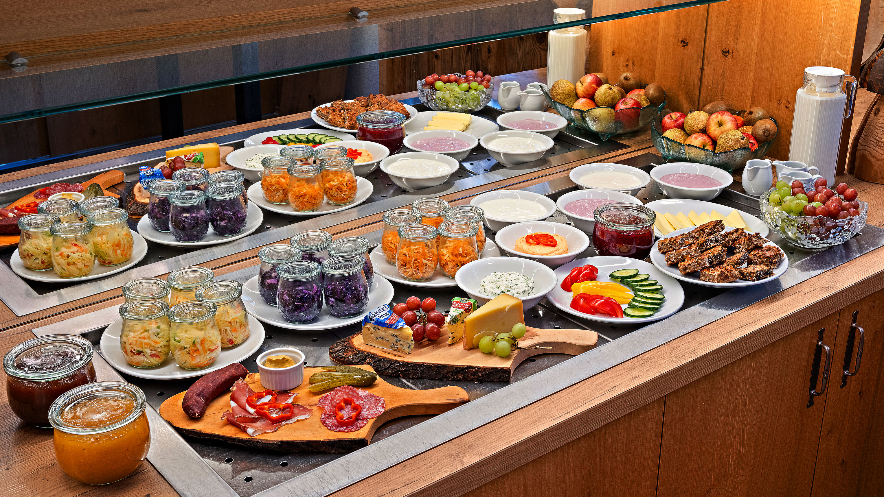 Rollstuhl-Urlaub: Frühstücksbuffet - Hotel Bergsonne Allgäu