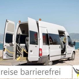 Barrierefreie Reisen: Barrierefreie Anreise mit einem Transporter für Rollstühle - CareunderSun - Reisespezialist für Griechenland