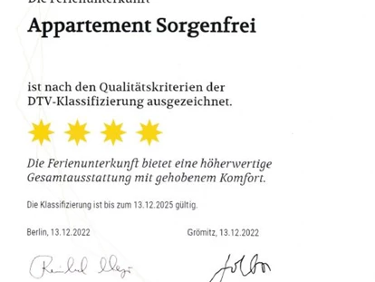 Rollstuhlgerechte Unterkunft - Unterkunftsart: Ferienhaus - Appartement Sorgenfrei in Grömitz
