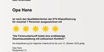Rollstuhlgerechte Unterkunft - PLZ 25882 (Deutschland) - 5 Sterne Auszeichnung - Ferienhaus Opa Hans