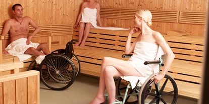 Rollstuhlgerechte Unterkunft - Pflegebett - Wellness und Sauna - Seehotel Rheinsberg - komplett barrierefreies Hotel am See