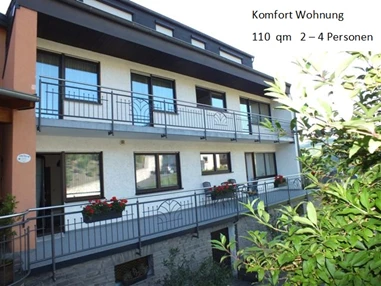 Rollstuhl-Urlaub: Balkon Süd/Ost Fewo Lavendel - Barrierefreie Ferienwohnung LAVENDEL mit Moselblick