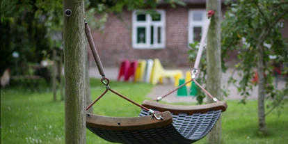 Rollstuhlgerechte Unterkunft - Pflegebett - Hängematte - Behindertenferien Nordsee - Ferienhof für Menschen mit & ohne Handicap an der Nordsee