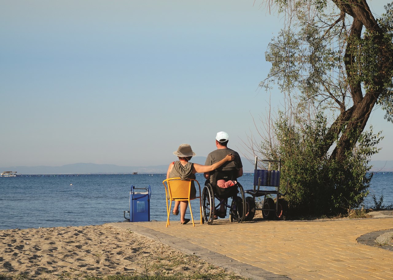 Villa Sevasti Nordgriechenland Ausflugsziele speziell für Rollstuhlfahrer Behindertengerechter Strand
