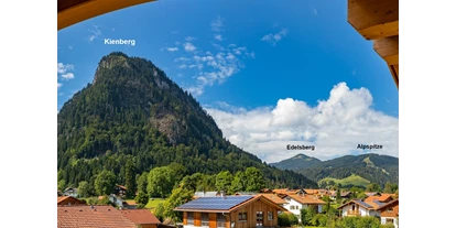 Rollstuhlgerechte Unterkunft - Pflegebett - Aussicht vom Balkon Richtung Südwest - Rollstuhlgerechte Ferienwohnung in Pfronten