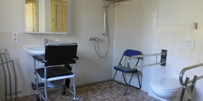 Rollstuhlgerechte Unterkunft - mit Hund - Seiffen/Erzgebirge - Bad/WC - Greifenbachmühle