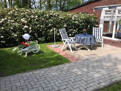 Rollstuhlgerechte Unterkunft - Unterkunftsart: Ferienhaus - Ebenerdige Terrasse - Landhaus Sonnens Huus