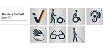 Rollstuhlgerechte Unterkunft - Barrierefreiheit-Merkmale: Für Gäste mit Hörbehinderung oder gehörlose Menschen - PLZ 6345 (Österreich) - Chiemsee barrierefrei ist bei Reisen für Alle zertifiziert. - Chiemsee barrierefrei