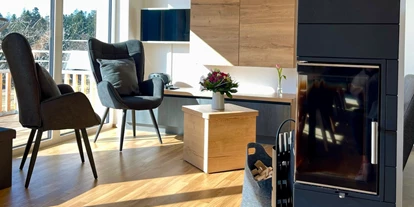 Rollstuhlgerechte Unterkunft - Baiersbronn - Das Wohnzimmer der rollstuhlgerechten Ferienwohnung Westweg  - Ferienwohnung Westweg
